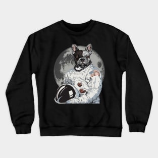 French Bulldog Astronaut Crewneck Sweatshirt